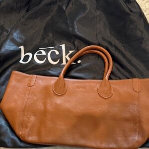 Beck teddy bear Brown Leather Women's Bag